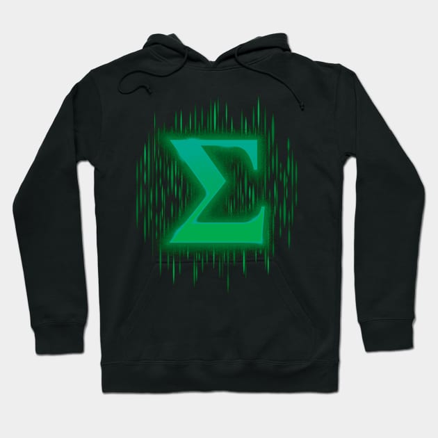 Greek Sigma - Bluey Green Hoodie by DCLawrenceUK